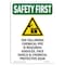 Signmission OSHA, 14" Height, Rigid Plastic, 14" H, Portrait, Following Chemical OS-SF-P-1014-V-11381 - alternate 1